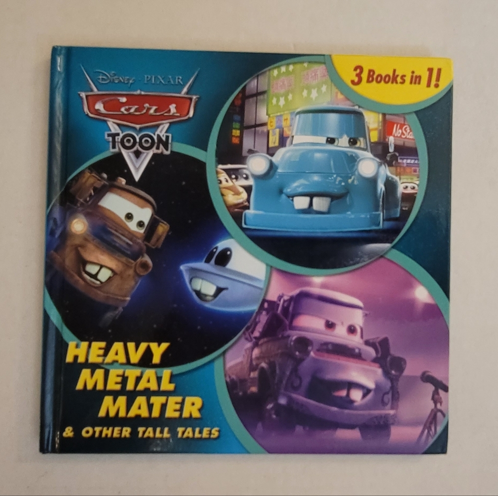 Disney Blue and Purple Cars Vehicles Collection Book